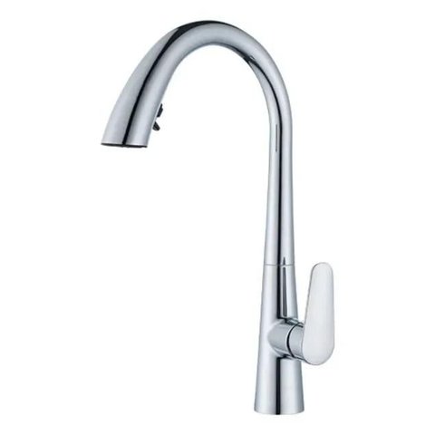 Monocomando Cozinha Cromado com Bico Extensor - Material Zinco