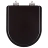 Assento Sanitário Poliester Soft Close Link Marrom Fosco para vaso Deca - 1