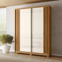 Ver imagem 1 de Guarda Roupa Colorado 175cm 2 Portas Freijó Off White Moval