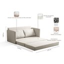 Ver imagem 3 de Sofá Cama 2 Lugares 153x68x86cm Charlie