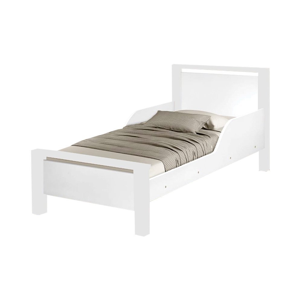 Mini Cama de Criança Infantil Adesivada Branca - 2