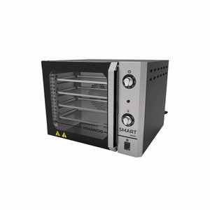 Forno Turbo Smart Convector Eletrico Preto e Inox