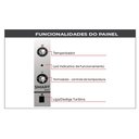 Ver imagem 4 de Forno Turbo Smart Convector Eletrico Preto e Inox