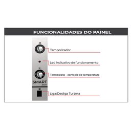Forno Turbo Smart Convector Eletrico Preto e Inox - 4