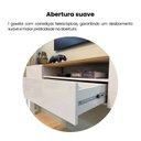 Ver imagem 6 de Rack Suspenso 180cm 2 Portas 1 Gaveta David Artely Marrom Off White