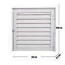 Ver imagem 3 de Portinhola Alçapão Alumínio Linha Veneza Medidas: 100 X 80 Abertura Esquerda