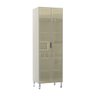 Paneleiro Luciane 70cm Duplo 2 Portas com Vidro Reflecta Bronze Lis - 1