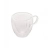 Conjunto 2 Xicaras Cafe Dupla Parede Vidro Heart 80ml Lyor - 4