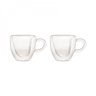Conjunto 2 Xicaras Cafe Dupla Parede Vidro Heart 80ml Lyor - 3