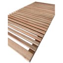 Ver imagem 1 de Treliça Ripada de Madeira 60x120cm Marrom/Vermelho Woodforce