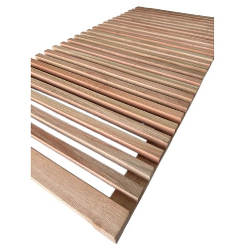 Treliça Ripada de Madeira 60x120cm Marrom/Vermelho Woodforce