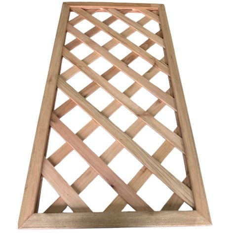 Treliça de Madeira com Borda 60x120cm Marrom/Vermelho Woodforce