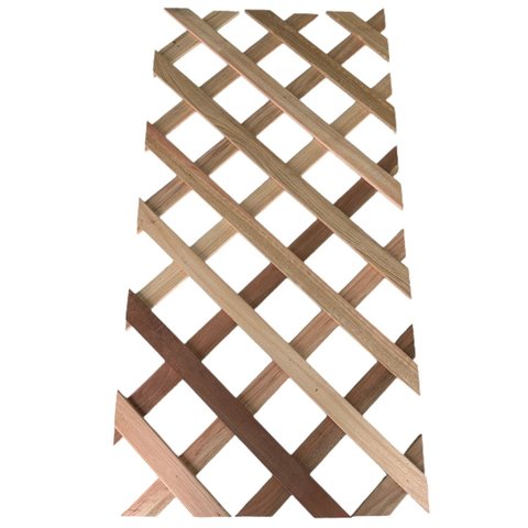 Treliça de Madeira sem Borda 60x120cm Marrom/Vermelho Woodforce