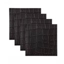 Ver imagem 1 de Porta Copos Alligator 4 Peças em Couro 10x10cm Maxwell & Williams Preto