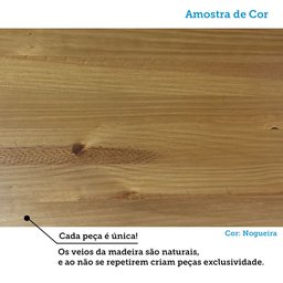 Banco 3 Lugares em Madeira Maciça 150cm Grimaldi Espresso Móveis - 8