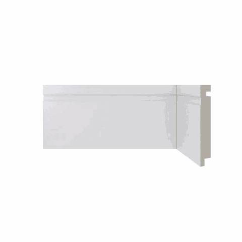 Kit Rodape Poliestireno 10cm Frisado Santa Luzia 24metro(10br)