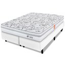 Ver imagem 1 de Cama Box Queen com Colchão Ortopédico Dupla Face Firme 158x198cm Bf Colchões