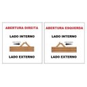 Ver imagem 2 de Porta de Alumínio Camarão com Visor e Trinco Lado Esquerdo 210x80cm Preto Allo Esquadrias