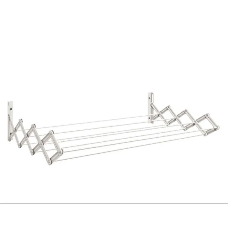 Varal Sanfonado Parede Dobrável Retrátil 80cm - 1