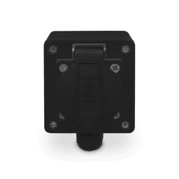 Tomada + Caixa Preta Padrão Brasileiro 2p+t 20a de Sobrepor ou Trilho Din Preto - 3