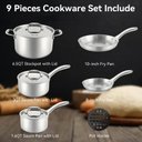 Ver imagem 7 de Duxtop Conjunto de Panelas Tri-ply Inox 9pc para Indução (aço Inox)