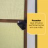 Mosquiteira para Porta Bronze 1,20x2,10m com Tela Resistência À Pet - 6