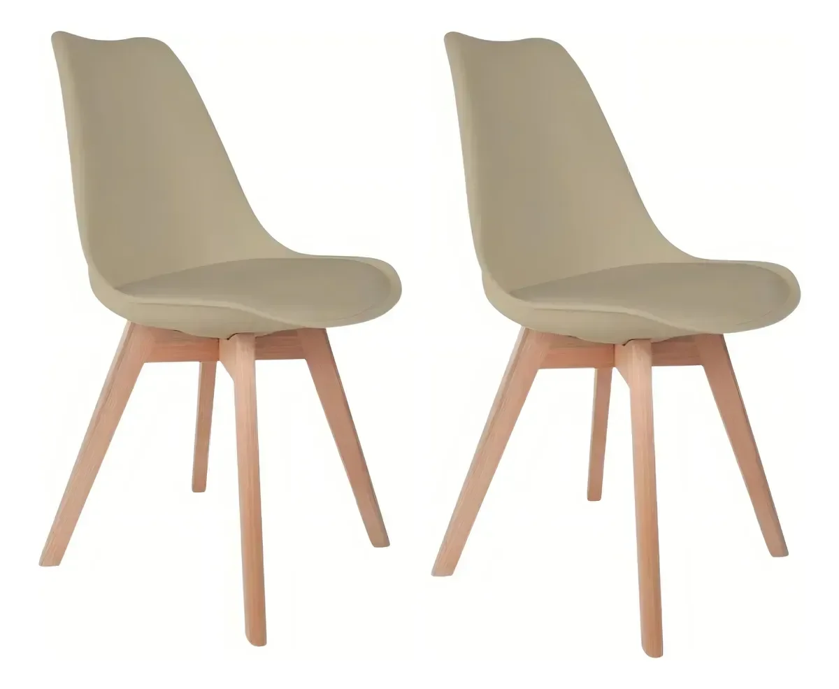 Cadeira 136s Saarinen Wood Nude Kit 2 Uni