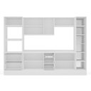 Ver imagem 6 de Cozinha Completa 6 Peças com Cristaleira MDF Branco Cinza Yescasa