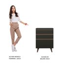 Ver imagem 5 de Balcão Armário de Cozinha 60 cm 3 Gavetas Preto Reims Madesa