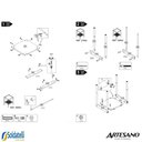 Ver imagem 7 de Mesa Lateral Quadrada c/ Prateleira 43cm Pés em Madeira Oslo Hanover - Artesano