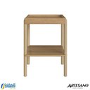 Ver imagem 4 de Mesa Lateral Quadrada c/ Prateleira 43cm Pés em Madeira Oslo Hanover - Artesano