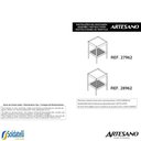 Ver imagem 6 de Mesa Lateral Quadrada c/ Prateleira 43cm Pés em Madeira Oslo Hanover - Artesano