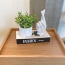 Ver imagem 2 de Mesa Lateral Quadrada c/ Prateleira 43cm Pés em Madeira Oslo Hanover - Artesano