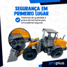 Trator Pá Carregadeira Brinquedo Mecânica Agrícola Enchedeira Concha Mini Miniatura Articulado Cons - 6