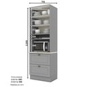 Ver imagem 2 de Torre Quente Modulado de 1 Forno 2 Portas 2 Gavetas Emily Henn