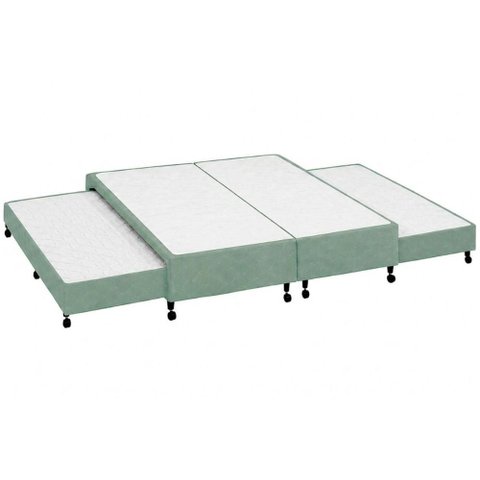 Cama Base c/Aux Casal Castor Poli Green 138x188x27