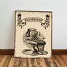Kit 3 Quadro Decorativo Barbearia Salão Cabeleleiro Vintage 40x28cm - 6
