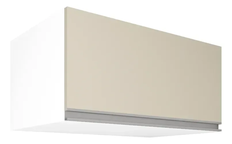 Armário de Cozinha Aéreo 60cm Bege e Branco Mdf - Lavanderia - 1