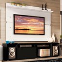 Ver imagem 1 de Rack Madesa Cancun e Painel para Tv até 65 Polegadas - Preto/branco