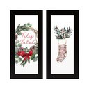 Ver imagem 1 de Dupla de Quadros Decorativos Feliz Natal