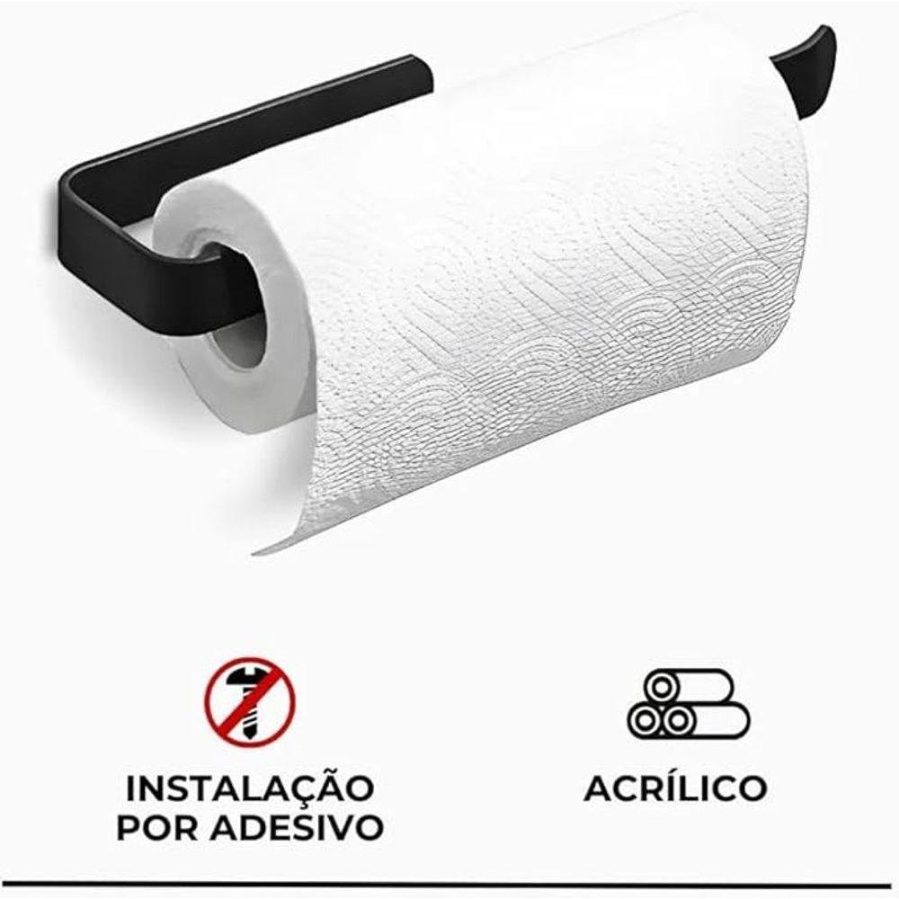 Suporte Multiuso Papel Toalha com Adesivo para Parede - 4