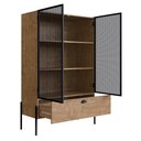 Ver imagem 3 de Cristaleira New 140 cm Vermont e Preto - D’Rossi