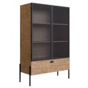 Ver imagem 1 de Cristaleira New 140 cm Vermont e Preto - D’Rossi