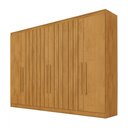 Ver imagem 2 de Guarda-roupa Solteiro Oxford 6 Portas 4 Gavetas Ripado 100% Mdf Peroba - Mademarques