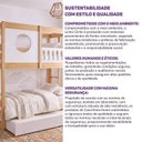 Ver imagem 7 de Treliche Infantil Climb Casatema MadeiraOriginals Branco/Madeira Natural