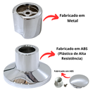 Ver imagem 7 de Acabamento Abs Volante C-40 Registro Base Docol Cromado