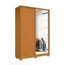 Ver imagem 4 de Guarda-Roupa 02 Portas de Correr com Espelhos Frizatto Marrom/Cinamomo/Off White