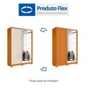 Ver mais imagens de Guarda-Roupa 02 Portas de Correr com Espelhos Frizatto Marrom/Cinamomo/Off White