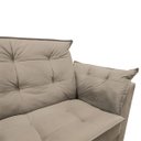 Ver imagem 5 de Sofá 2 Lugares para Sala Moderno Confortável Aurora Suede Bege