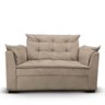 Sofá 2 Lugares para Sala Moderno Confortável Aurora Suede Bege - 2